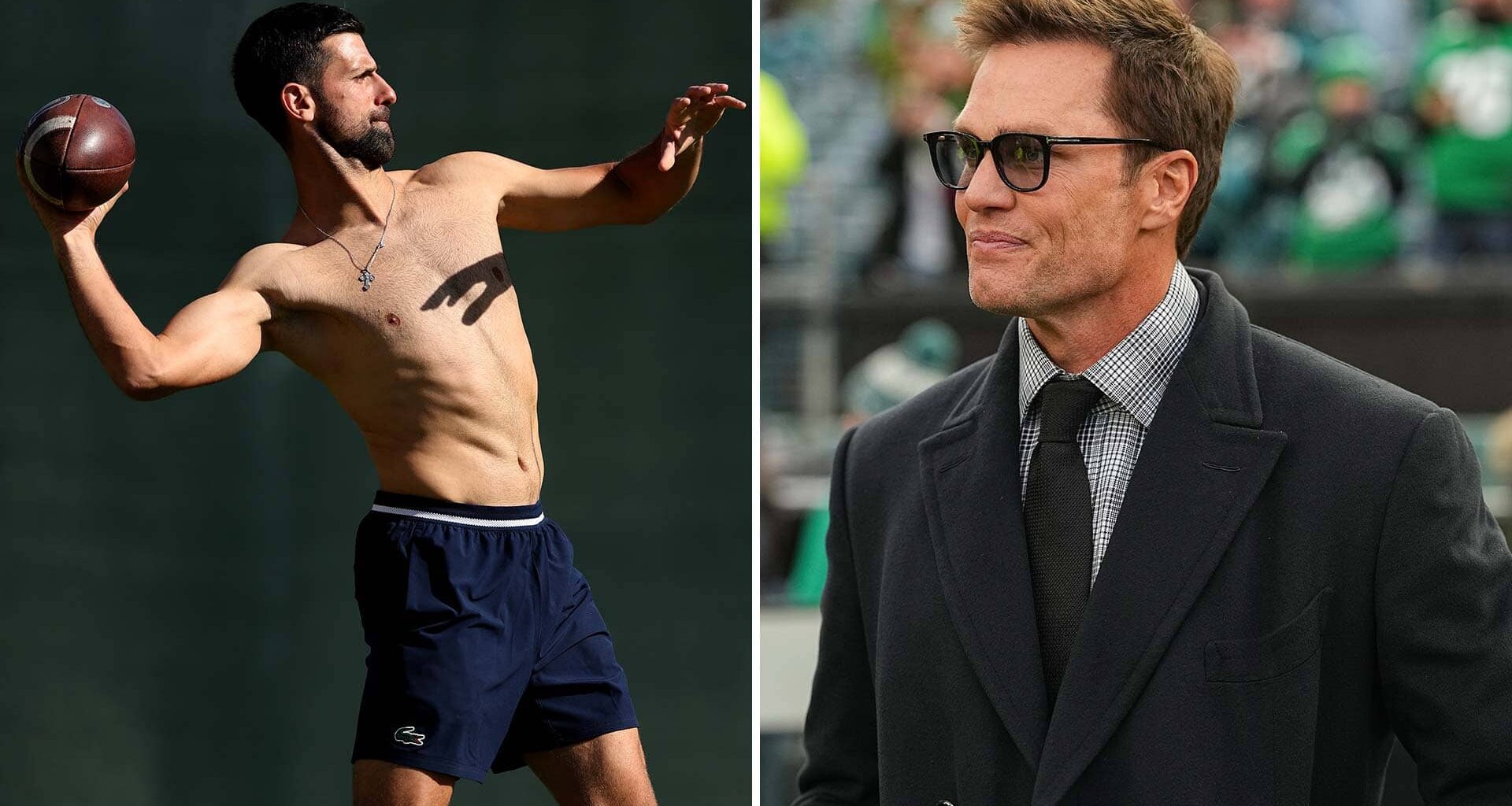 Novak Djokovic and Tom Brady shared a laugh on Instagram on Friday.