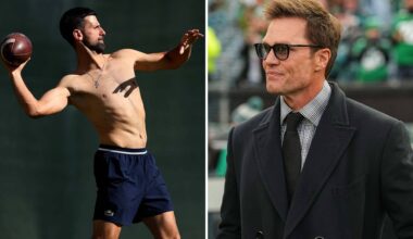 Novak Djokovic and Tom Brady shared a laugh on Instagram on Friday.