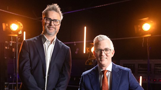 ABC News director Justin Stevens and journalist David Speers, who will host the new discussion show ABC National Forum.