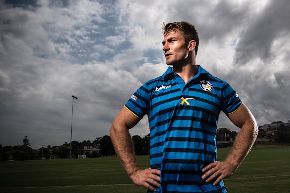 Kieran Foran in 2016 as a Parramatta player.