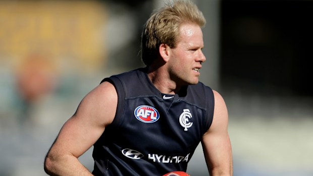 Nick Stevens at Carlton in 2008.