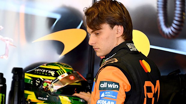 Oscar Piastri crashed into the wall on the formation lap before his home grand prix. 