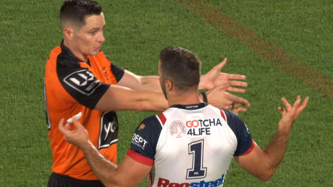 James Tedesco under fire for referee act, Sydney Roosters ill-discipline, Trent Robinson