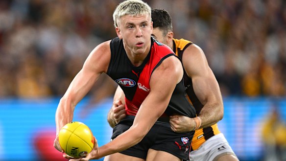 Nate Caddy is the great hope at Essendon.