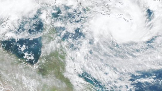 Cyclone Narelle moves towards the Queensland coast.