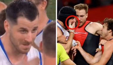 Tristan Xerri appeared to tell his teammates he