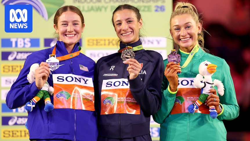 Jessica Hull and Kurtis Marschall win bronze for Australia at World Athletics Indoor Championships