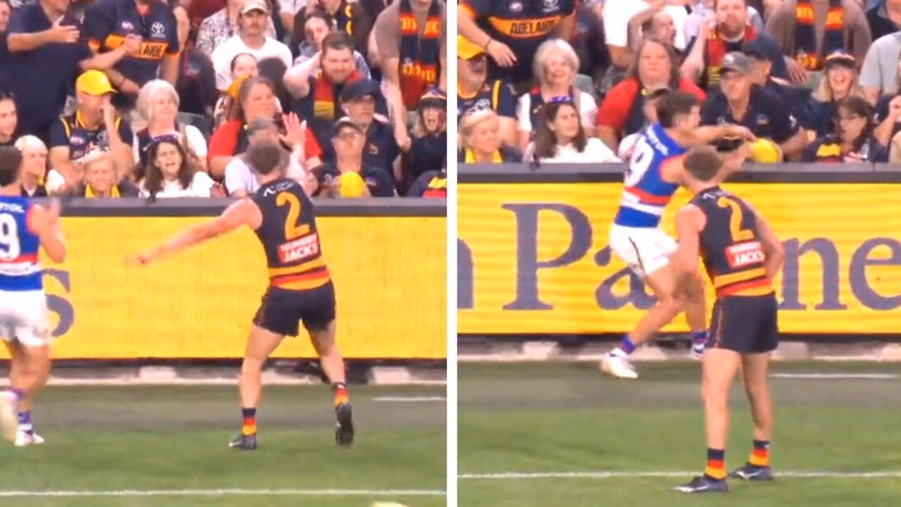 Adelaide Crows star gets away with ‘s***housery’ crowd act during Western Bulldogs blockbuster