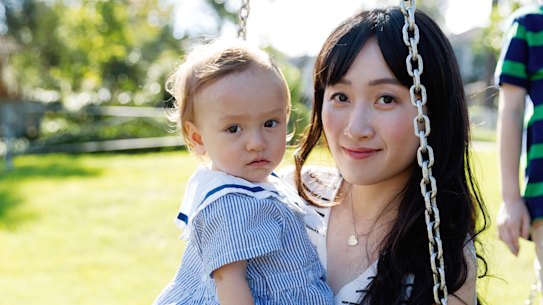 Tiffany Mather’s baby, Taylen, now 14 months, contracted measles on a flight home from Bali.