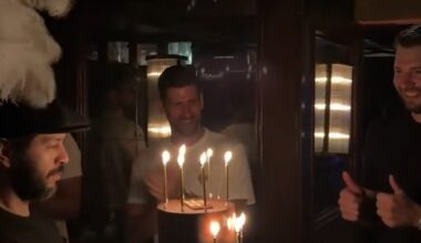 Luka Doncic Celebrates Birthday With Novak Djokovic After Lakers Win