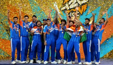 India beats New Zealand to win T20 World Cup men’s cricket final and emphasise their dominance of white-ball cricket
