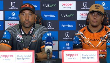 Wests Tigers Benji Marshall press conference, North Queensland Cowboys, Jarome Luai