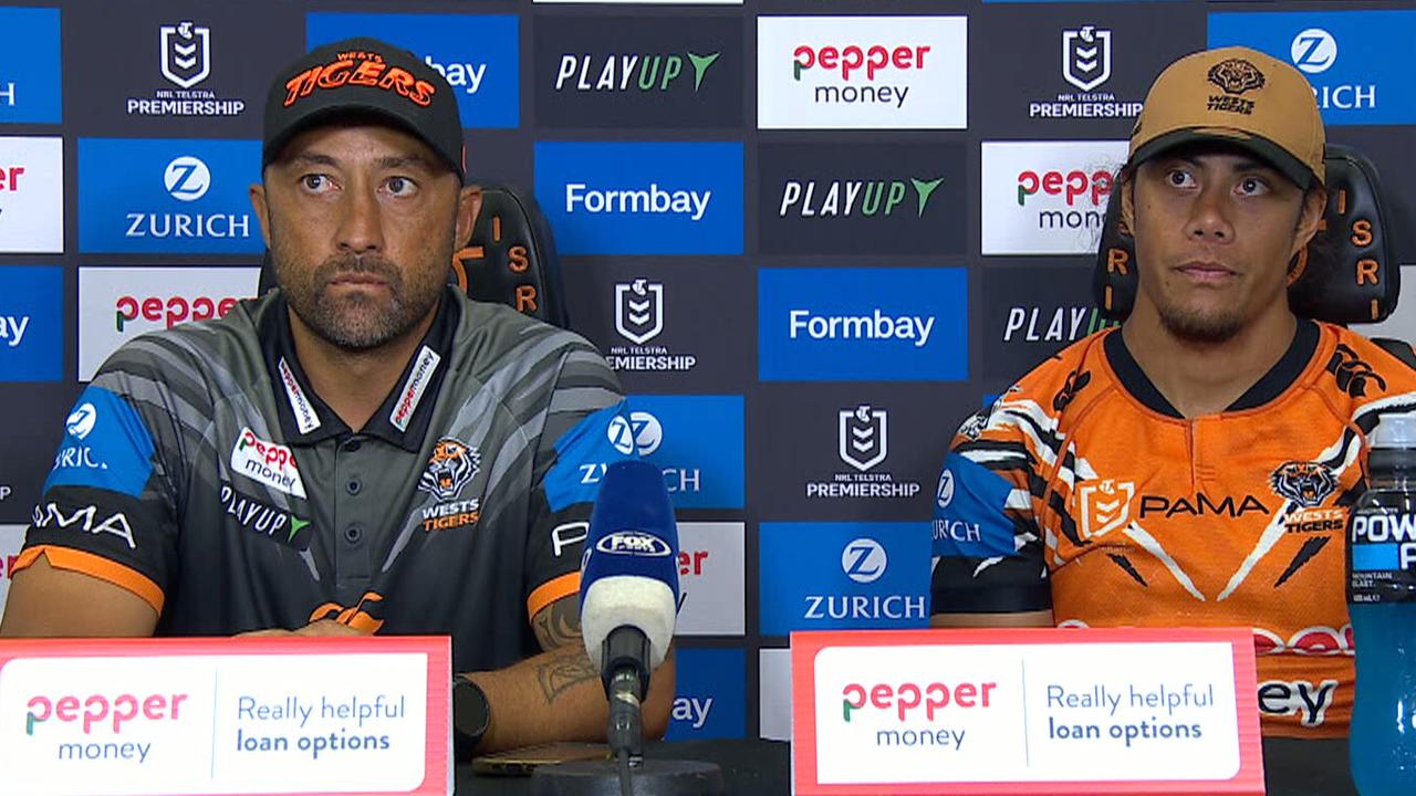 Wests Tigers Benji Marshall press conference, North Queensland Cowboys, Jarome Luai