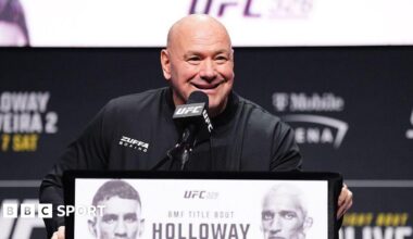 Dana White before UFC 326