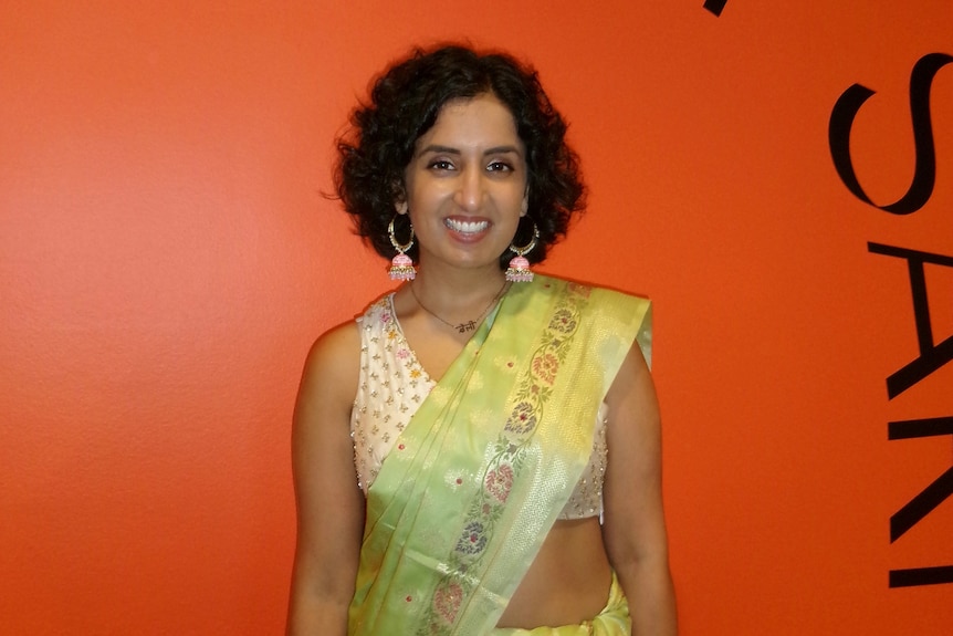 Daizy Maan at The Offbeat Sari exhibition