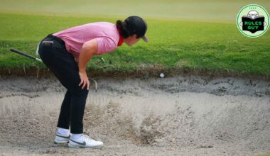 My ball embedded in a bunker lip. Can I take free relief? Rules Guy