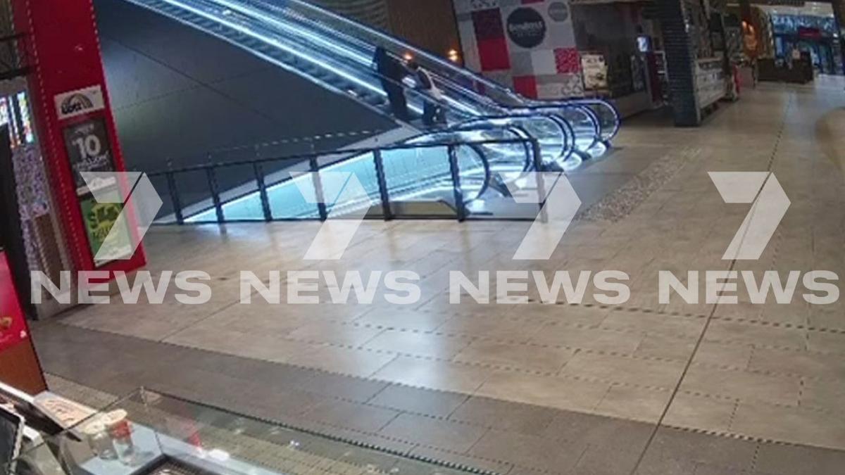 CCTV shows moment woman is stabbed inside shopping centre in Clayton, Melbourne
