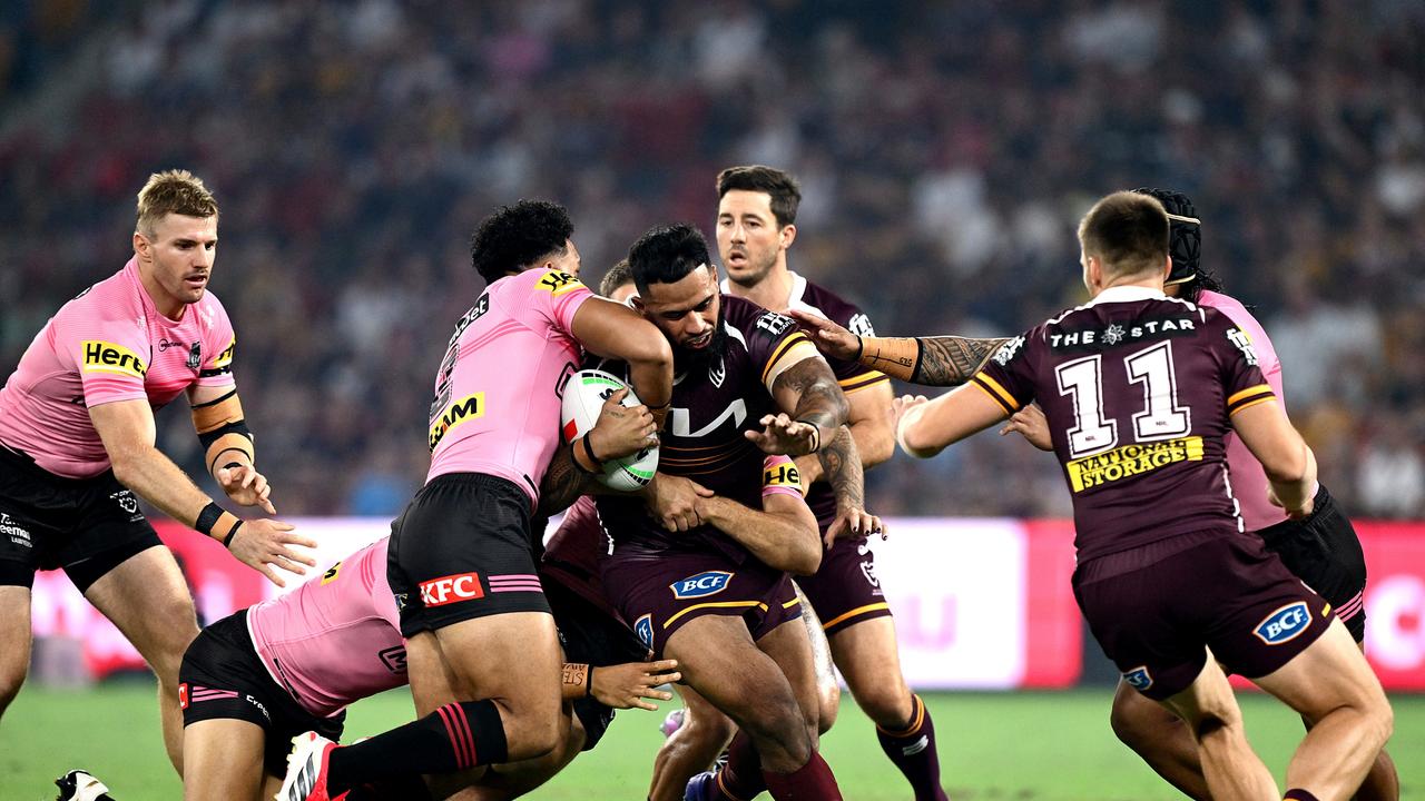 Questions around reason for Payne Haas’ departure intensifies after crushing loss, Panthers v Broncos, Michael Maguire, news