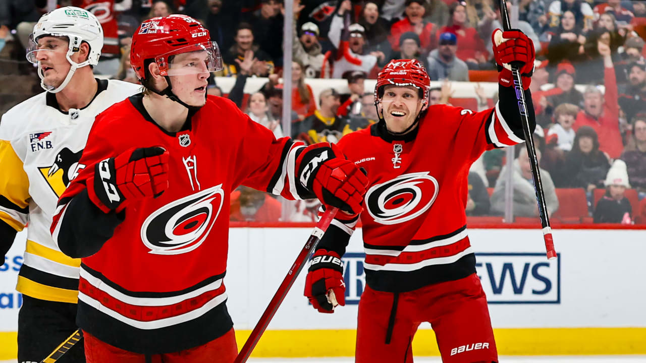 Hurricanes tie game late, defeat Penguins in OT in Crosby return