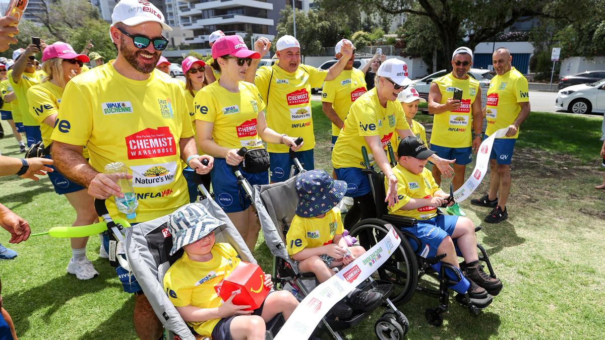 Save Our Sons Foundation leads 92km Perth walk to raise money for kids with Duchenne muscular dystrophy