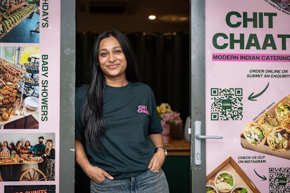 Pragna Bhavsar is a co-owner of the Chit Chaat Co, a catering business based in Westmead.