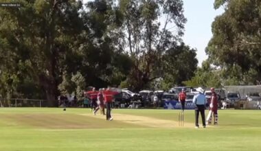 Obstructing the field wicket video, Stoneyford vs Birregurra final, Colac-South West Cricket Premier Division final, Ben Grinter