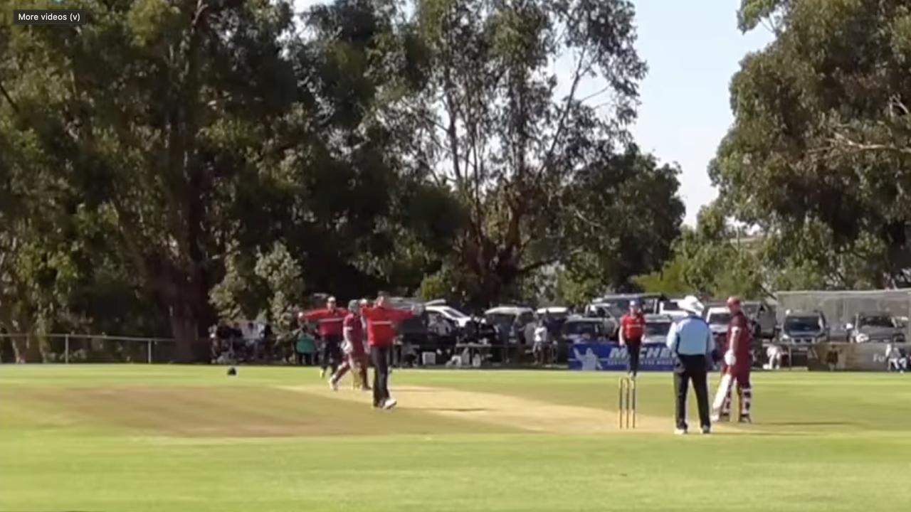 Obstructing the field wicket video, Stoneyford vs Birregurra final, Colac-South West Cricket Premier Division final, Ben Grinter