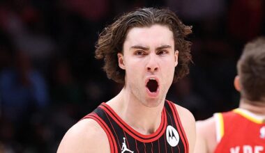 Where is Josh Giddey on all-time triple-doubles list, Chicago Bulls, Dyson Daniels career-high rebounds