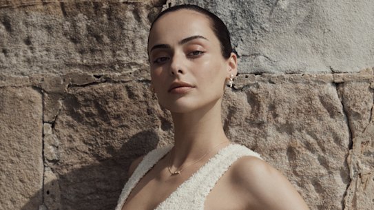 Actor Aubrey Ibrag says she’s in her “minimalist” era, after having phases of dressing with ’50s and ’80s inspiration.