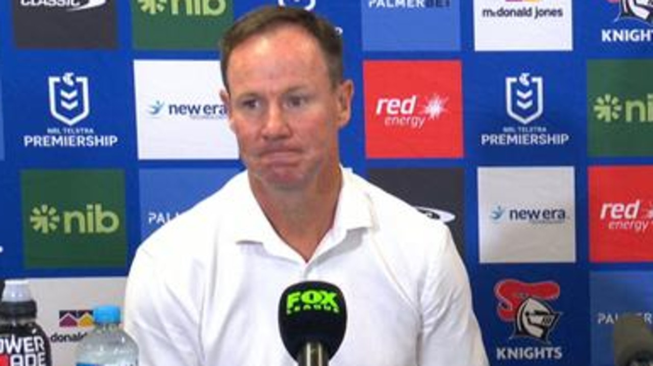 Newcastle Knights press conference, Justin Holbrook, Knights loss to the Warriors, penalty count, referees, news, videos, highlights