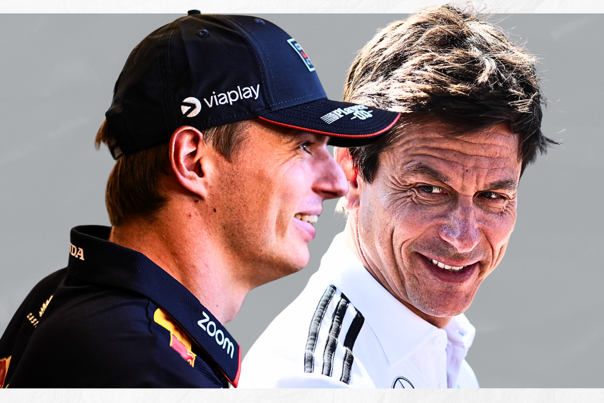 Max Verstappen and Toto Wolff