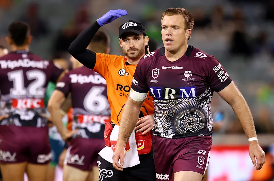 Seen here, Manly veteran Jake Trbojevic.