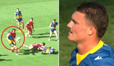 Controversial Jonah Pezet penalty try for Parramatta Eels, video, reaction, Shane Flanagan press conference