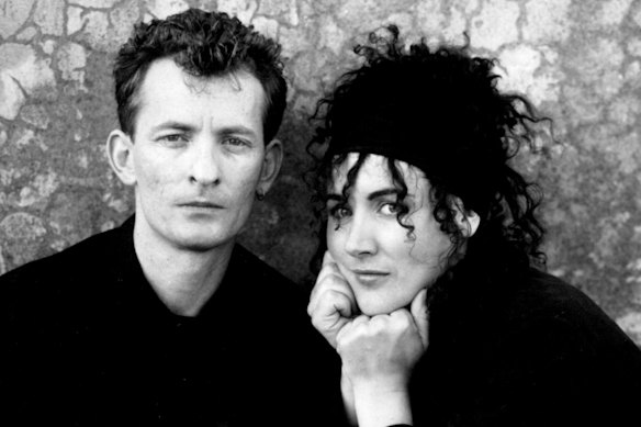 Bernie Lynch with Grace Knight in 1988.