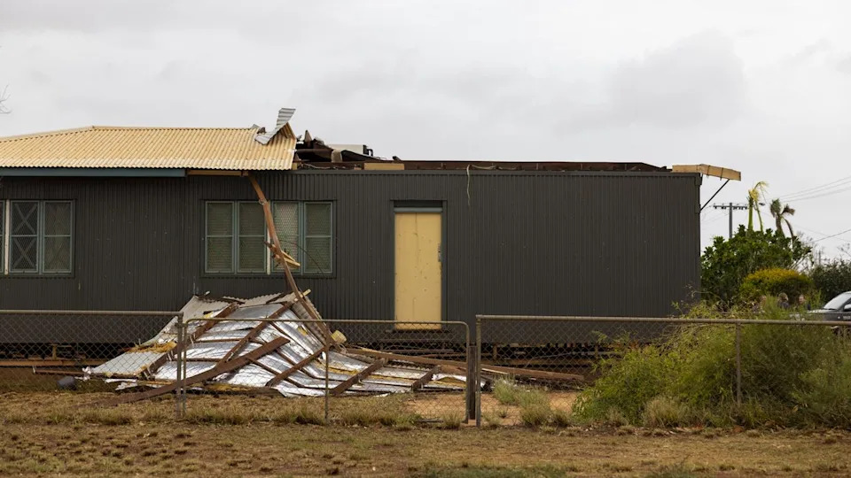 Storm damage in Exmouth