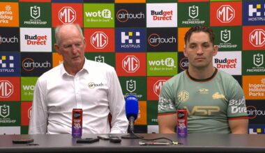 Wayne Bennett urges fans not to jump on the field, Alex Johnston try-scoring record, Ken Irvine, South Sydney Rabbitohs, nrl news