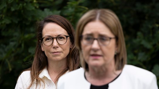 Treasurer Jaclyn Symes and Premier Jacinta Allan are hoping that work from home laws will help Labor get the chocolates in November.