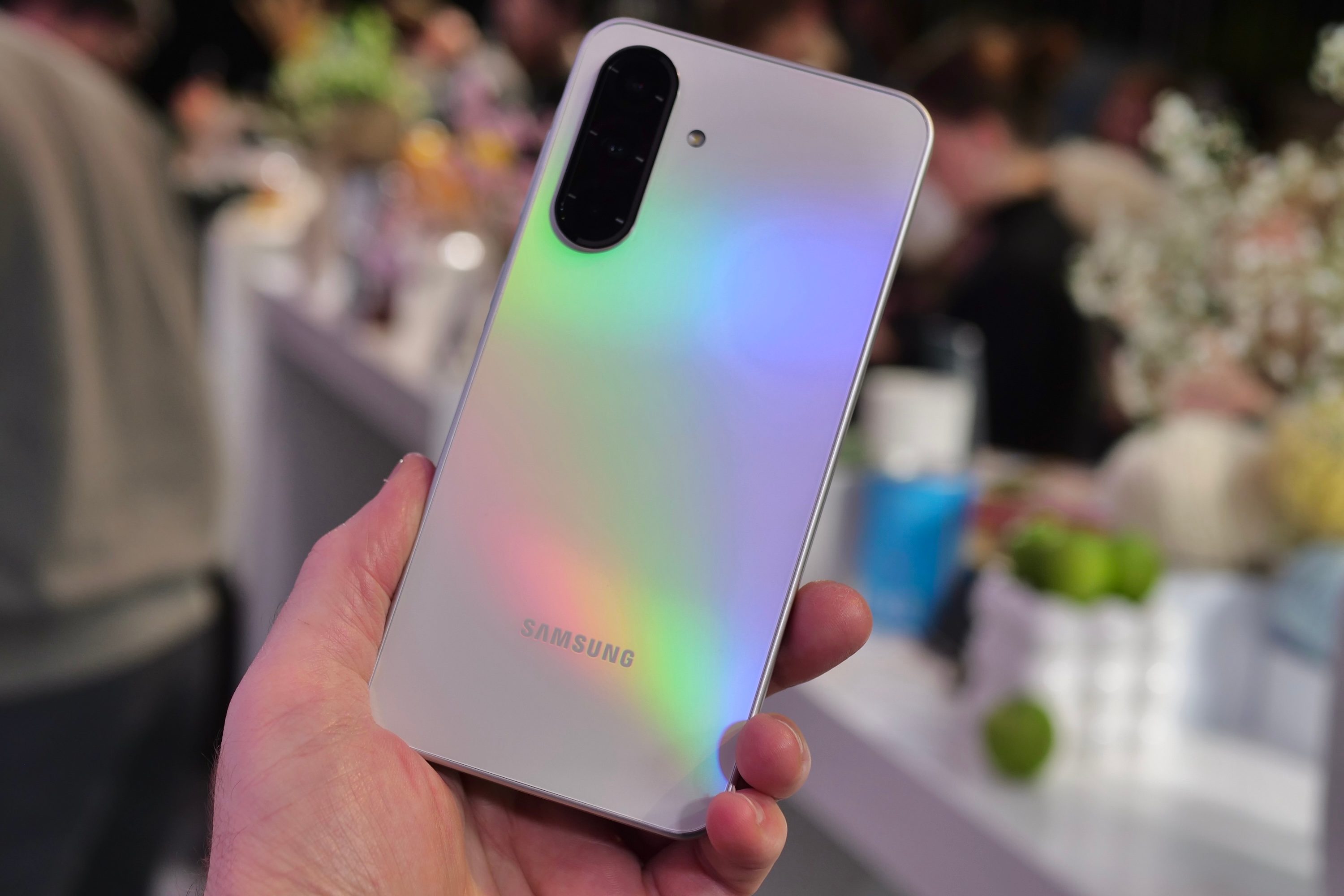 The back of the Samsung Galaxy A36.