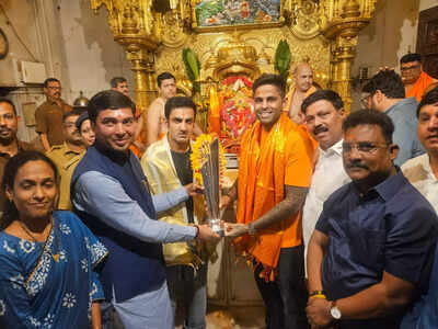 After Kirti Azad’s criticism, Suryakumar Yadav, Gautam Gambhir visit temple with T20 World Cup again - Watch