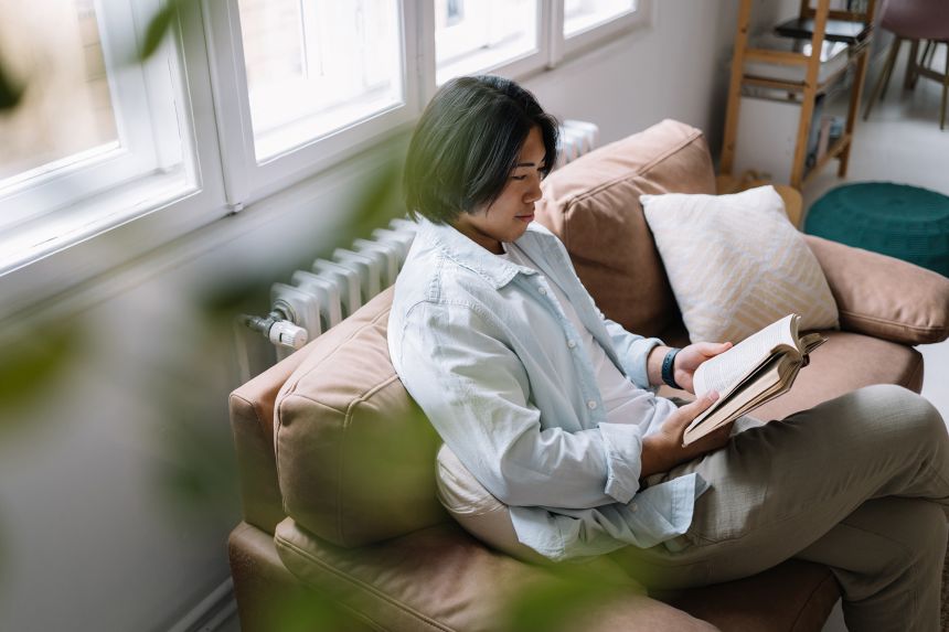 One requirement of the challenge is to read 10 pages of a non-fiction book every day.