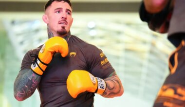 Video: Tom Aspinall back to ‘light training’ ahead of UFC return