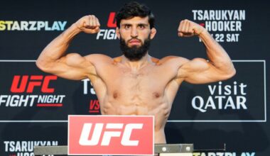 ‘Is it time for me to save the featherweight division?’: Arman Tsarukyan polls fans after UFC London main event