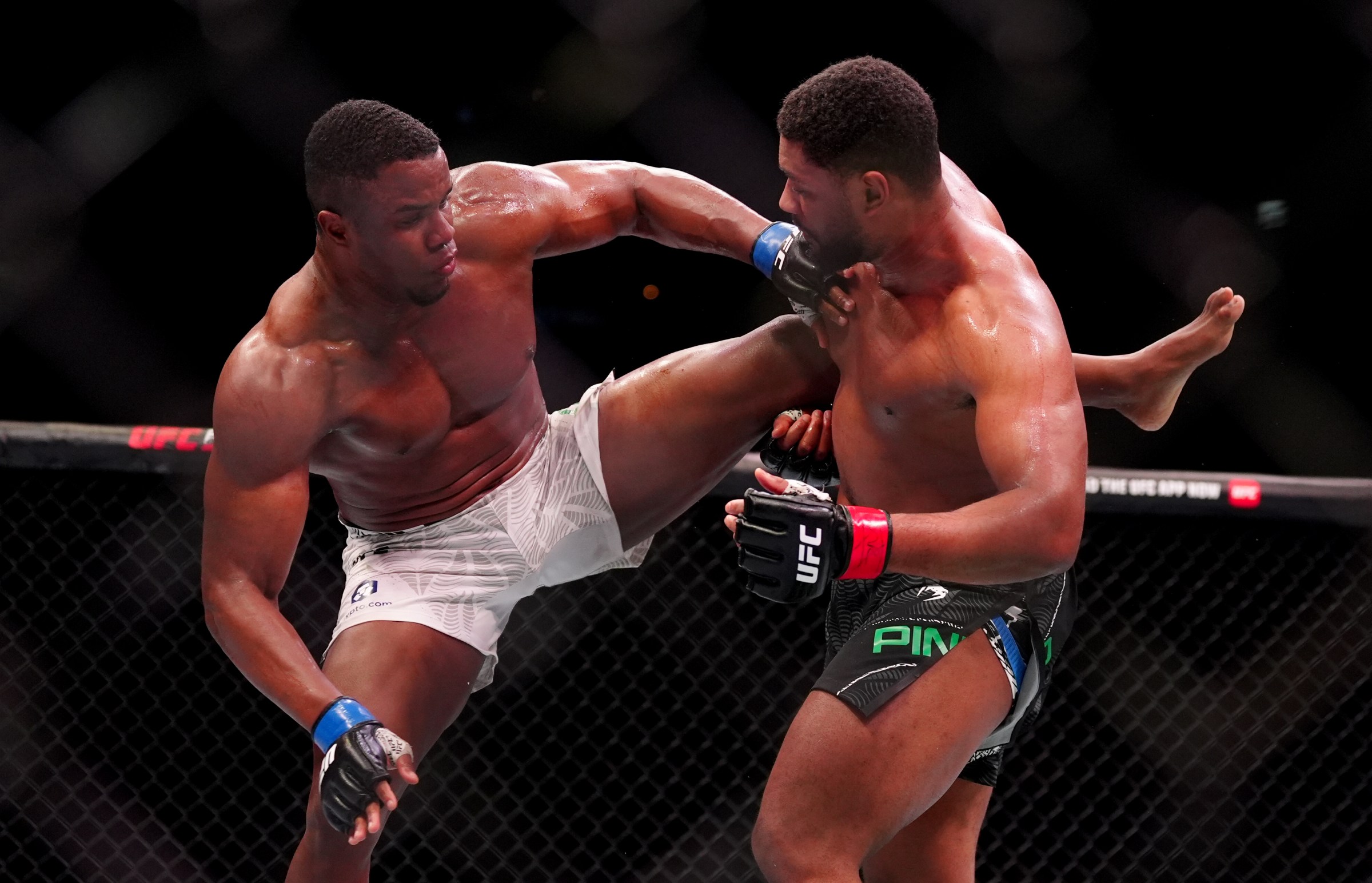 Felipe Franco during his Heavyweight Bout against Mario Pinto during UFC Fight Night at The O2, London. Picture date: Saturday March 21, 2026. (Photo by Bradley Collyer/PA Images via Getty Images)