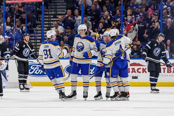 Sabres turned Saturday's matchup with Lightning into laugher