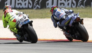 Franco Morbidelli, Fermin Aldeguer, 2025 Aragon MotoGP.