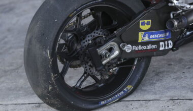 Marc Marquez's damaged rear wheel at the 2026 Thai MotoGP