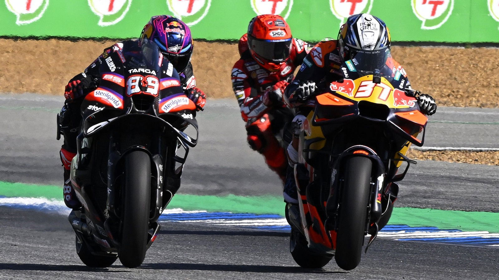 Pedro Acosta, Jorge Martin, Marc Marquez, 2026 Thai MotoGP