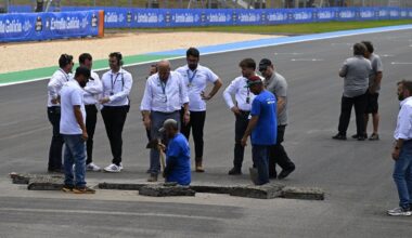 Brazil MotoGP track damage
