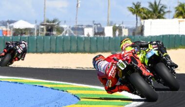 Martin, di Giannantonio, Marc Marquez, 2026 Brazilian MotoGP.