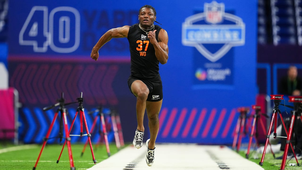 Wide Receivers Run the 40-Yard Dash At The 2026 NFL Combine